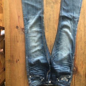 Rock revival boot cut jeans.